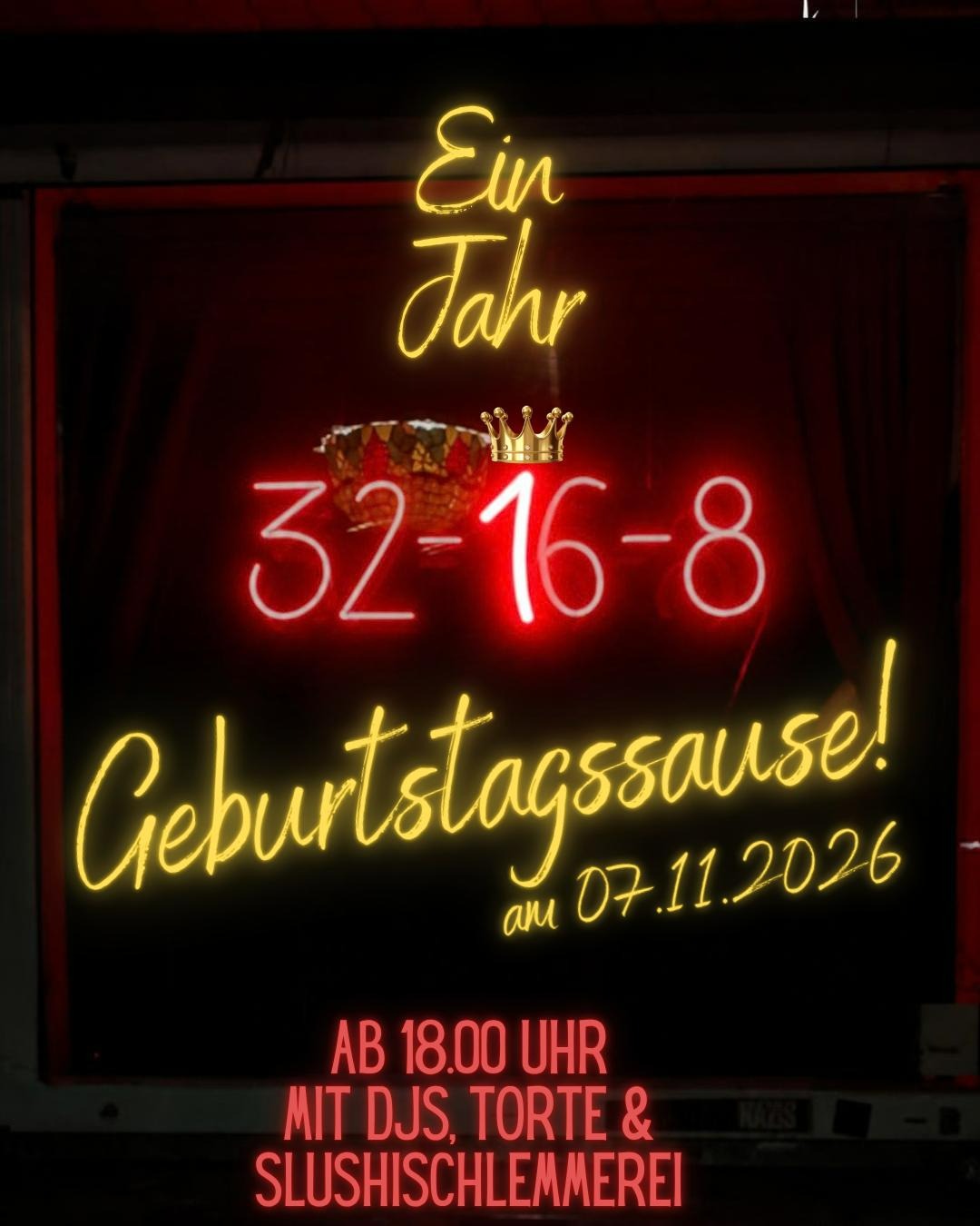 Ein Jahr 32-16-8!